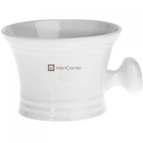 Mencorner.Com - GRAND BOL A RASER - Porcelaine Blanche - Promo Soins homme Soldes